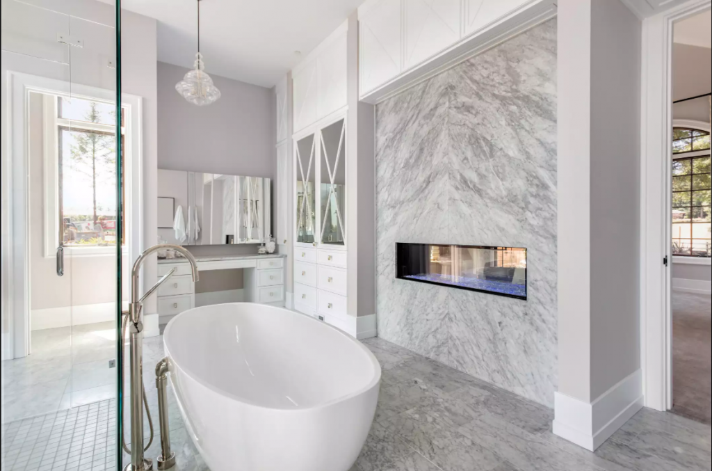 Double-Sided Fireplaces