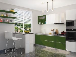 Modular Kitchen work by Wood Touch.