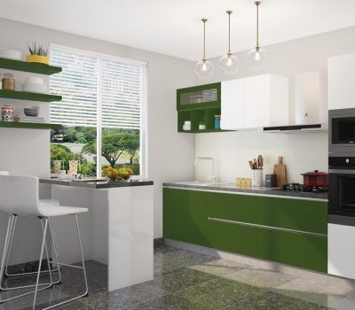 Modular Kitchen work by Wood Touch.